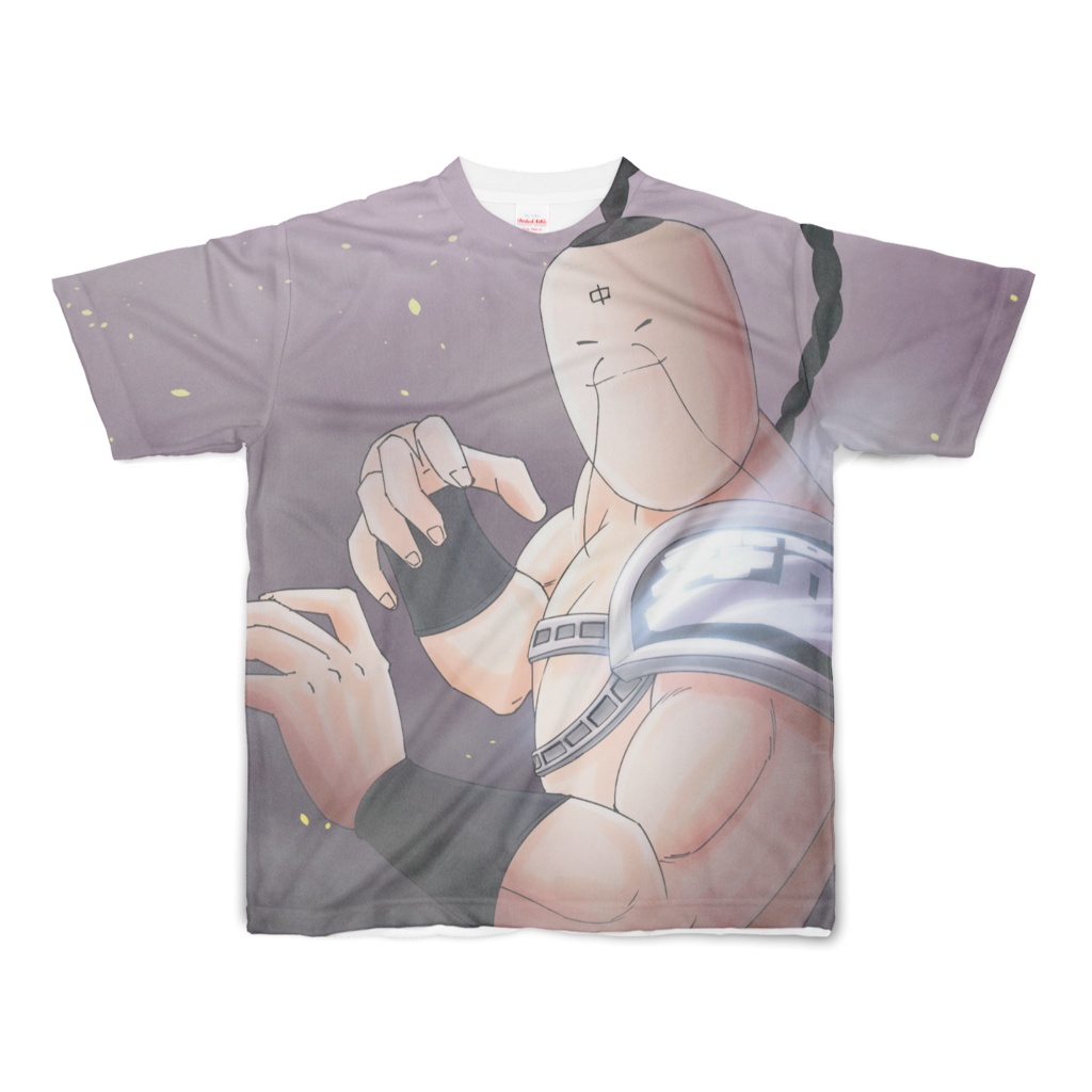 美来斗利偉 拉麺男-フルグラフィックTシャツ