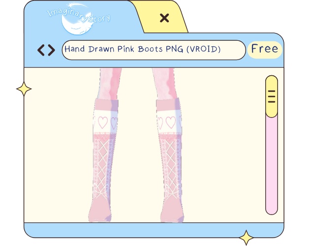 Pink Vroid Boots