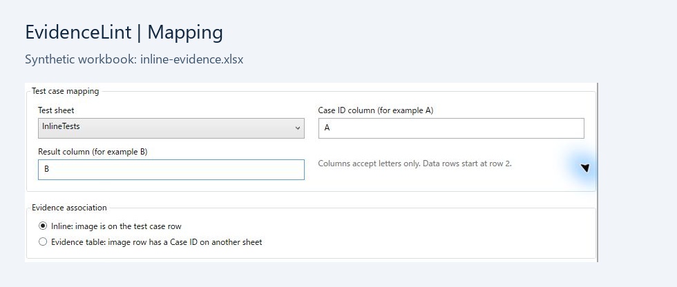 EvidenceLint — Excelテスト証跡チェックツール