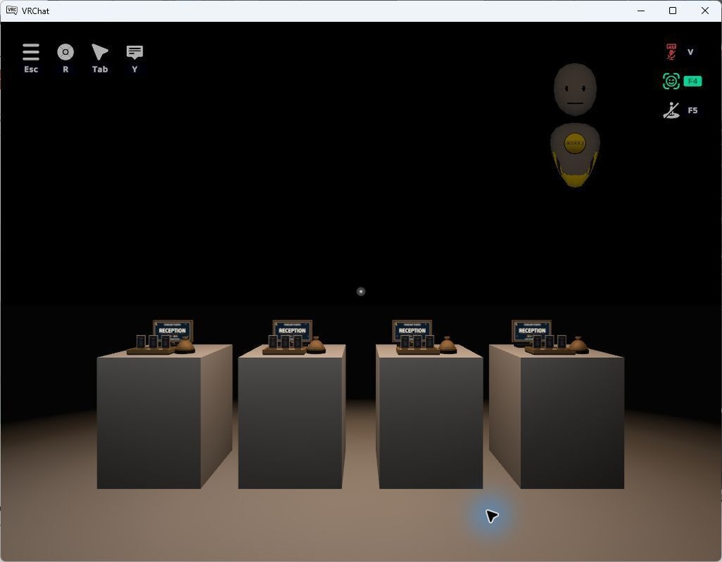 【VRChat PCワールド向け3D小物】ワールドイベント受付セット