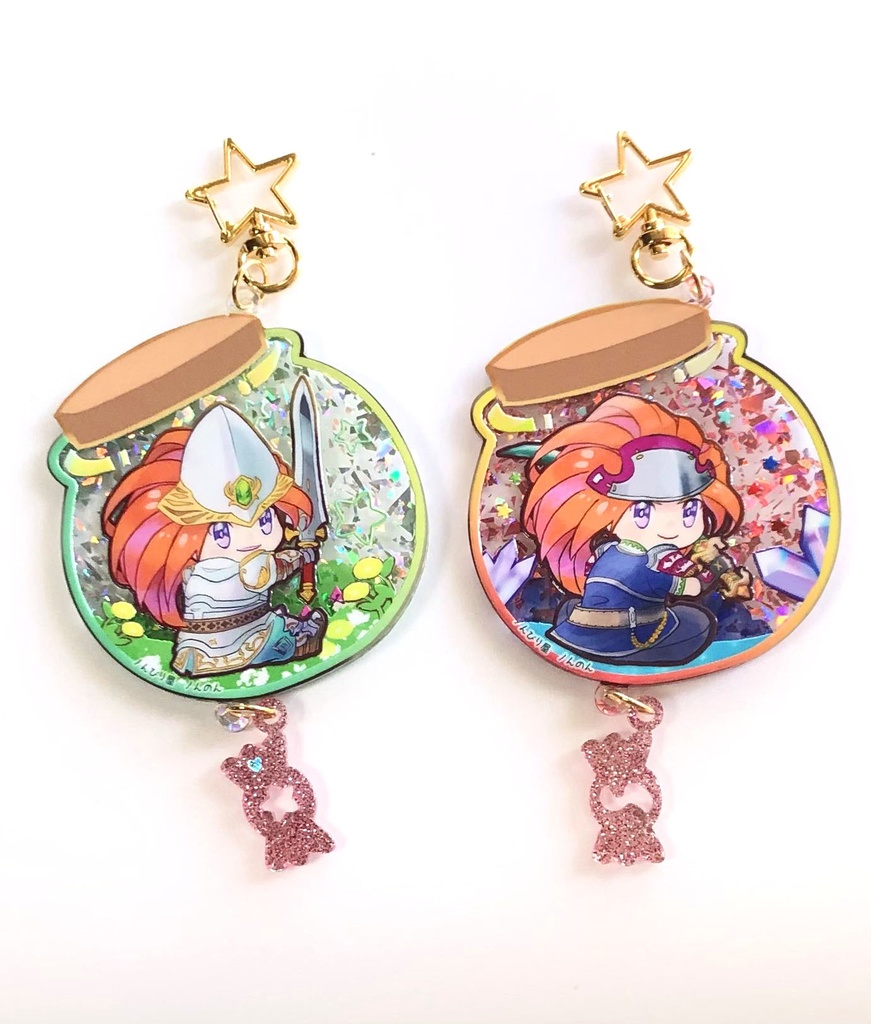 【マナフェス!2新作】びんづめキラキラアクリルキーホルダー