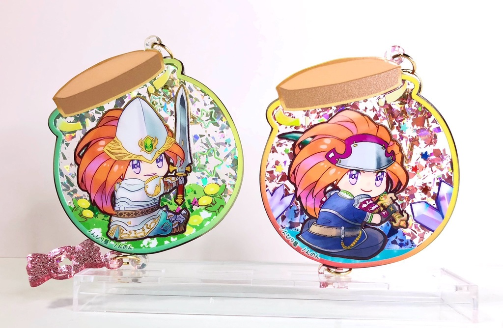 【マナフェス!2新作】びんづめキラキラアクリルキーホルダー