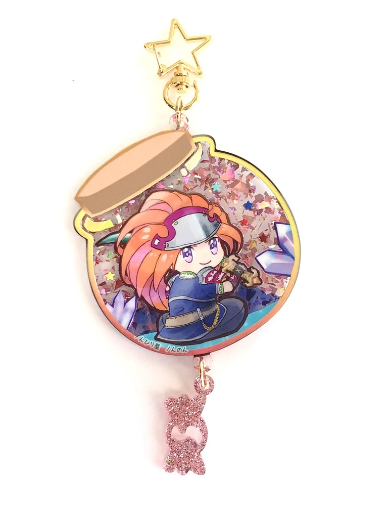 【マナフェス!2新作】びんづめキラキラアクリルキーホルダー