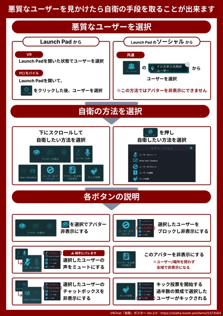 VRChat『自衛』ポスター