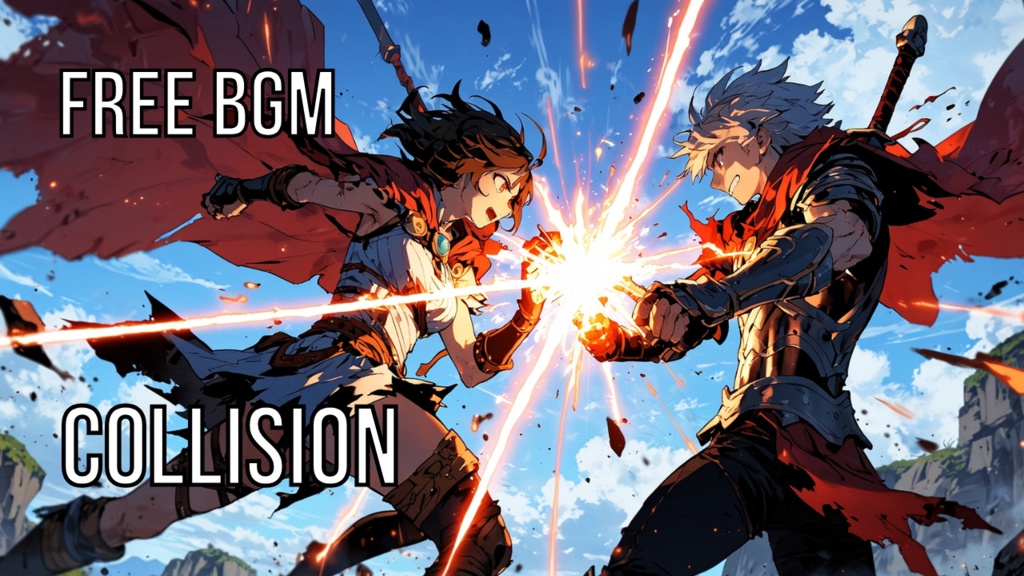 Collision｜フリーBGM素材｜ループ処理済｜ゲーム・動画・配信向け音楽素材