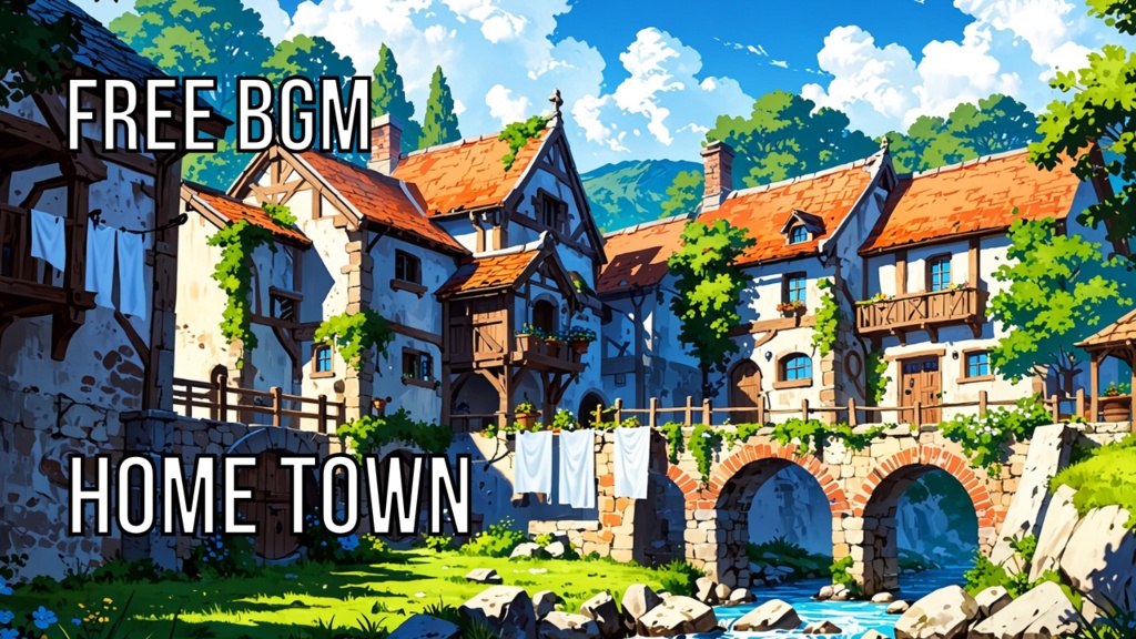 Home Town｜フリーBGM素材｜ループ処理済｜ゲーム・動画・配信向け音楽素材