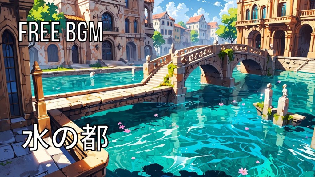 水の都｜フリーBGM素材｜ループ処理済｜ゲーム・動画・配信向け音楽素材