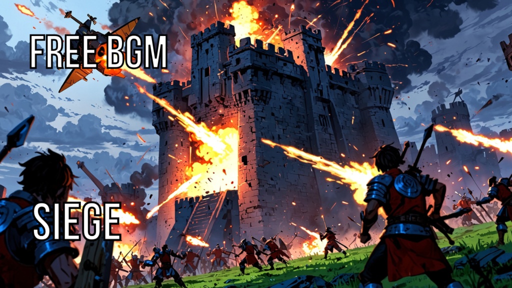 Siege｜フリーBGM素材｜ループ処理済｜ゲーム・動画・配信向け音楽素材