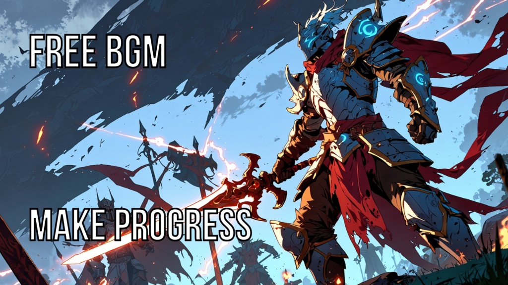 Make progress｜フリーBGM素材｜ループ処理済｜ゲーム・動画・配信向け音楽素材