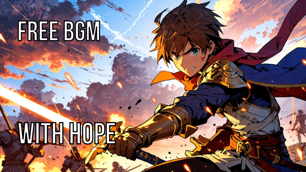 With hope｜フリーBGM素材｜ループ処理済｜ゲーム・動画・配信向け音楽素材