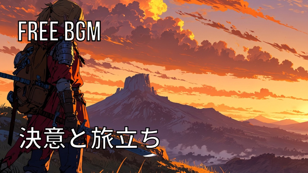決意と旅立ち｜フリーBGM素材｜ループ処理済｜ゲーム・動画・配信向け音楽素材