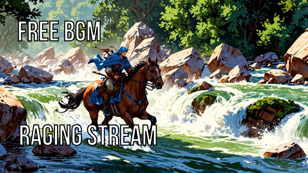 Raging stream｜フリーBGM素材｜ループ処理済｜ゲーム・動画・配信向け音楽素材