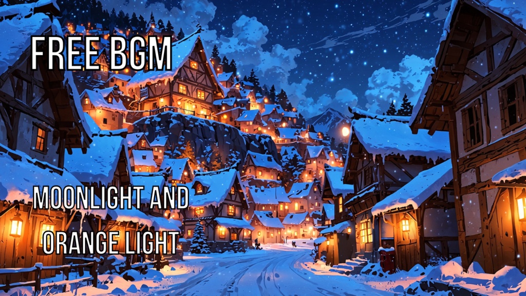 Moonlight and Orange light|フリーBGM素材|ループ処理済|ゲーム・動画・配信向け音楽素材