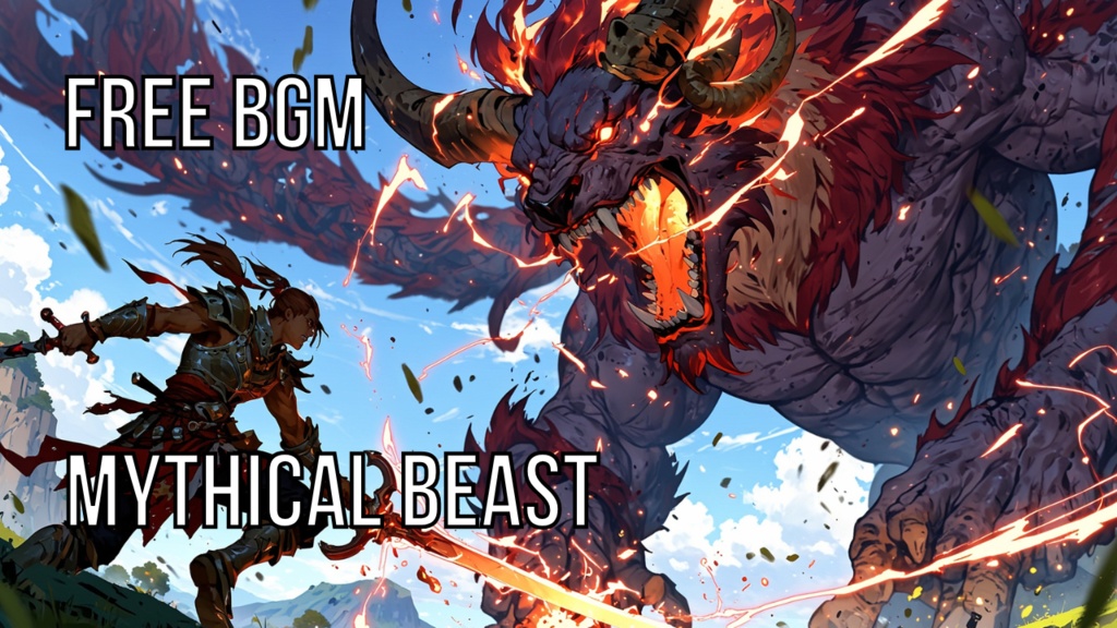Mythical beast｜フリーBGM素材｜ループ処理済｜ゲーム・動画・配信向け音楽素材