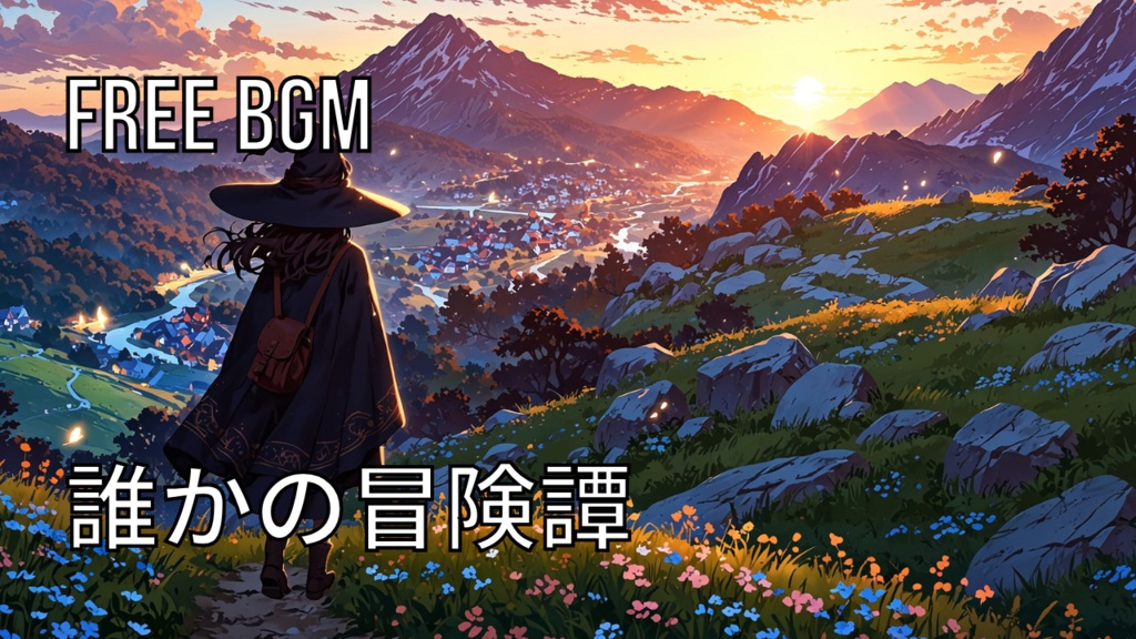 誰かの冒険譚｜フリーBGM素材｜ループ処理済｜ゲーム・動画・配信向け音楽素材