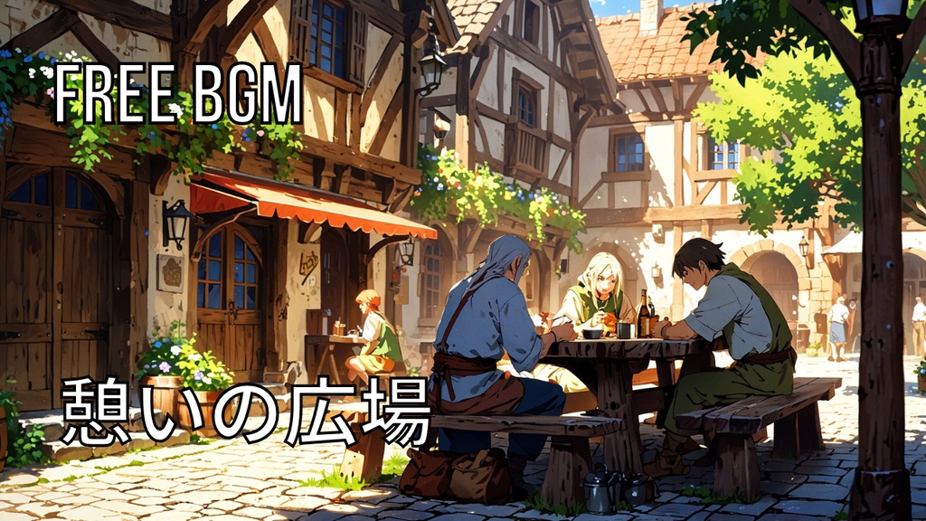憩いの広場｜フリーBGM素材｜ループ処理済｜ゲーム・動画・配信向け音楽素材