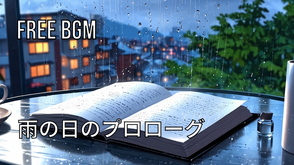 雨の日のプロローグ|フリーBGM素材|ループ処理済|ゲーム・動画・配信向け音楽素材