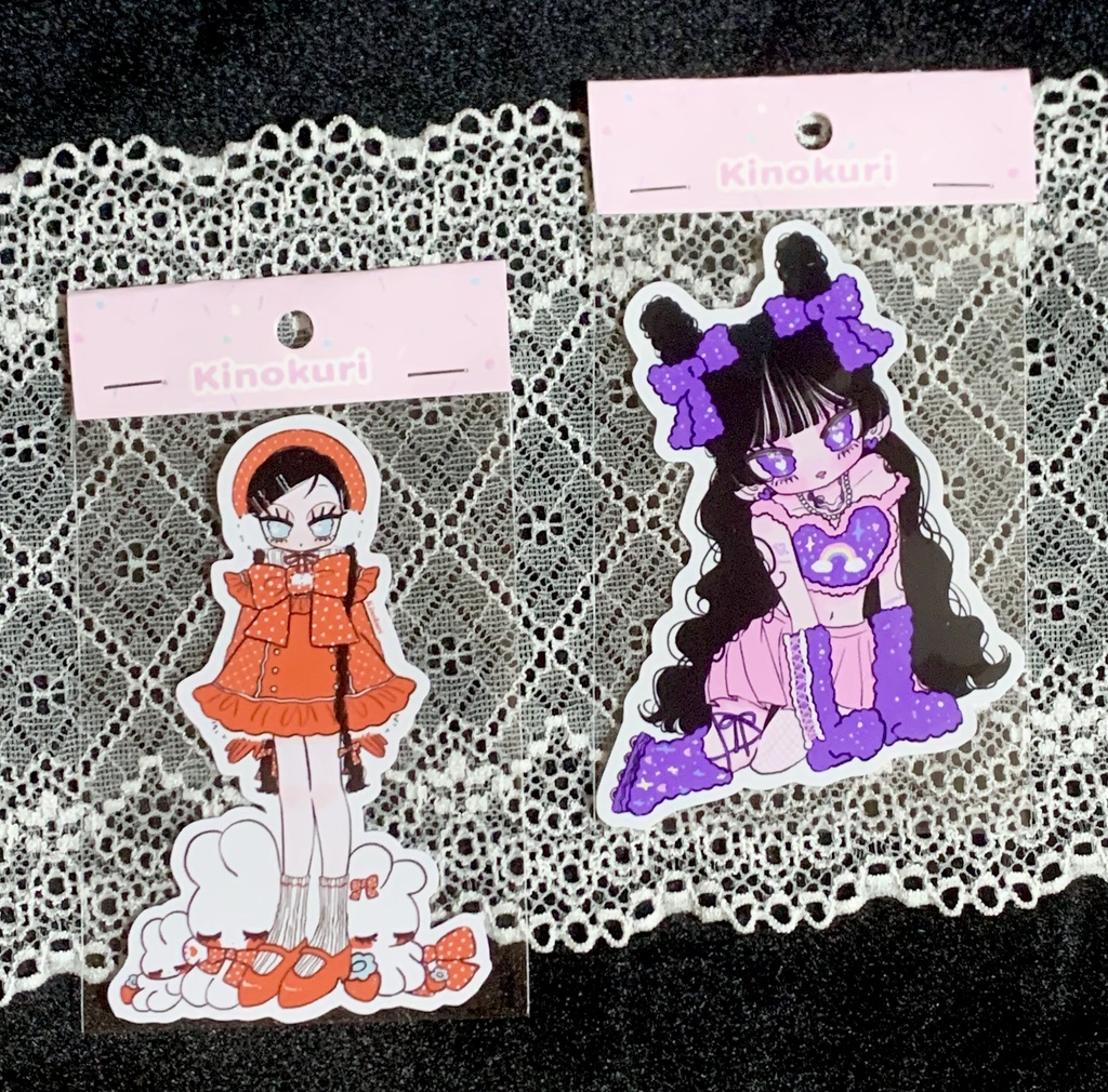 女の子のステッカー🎀