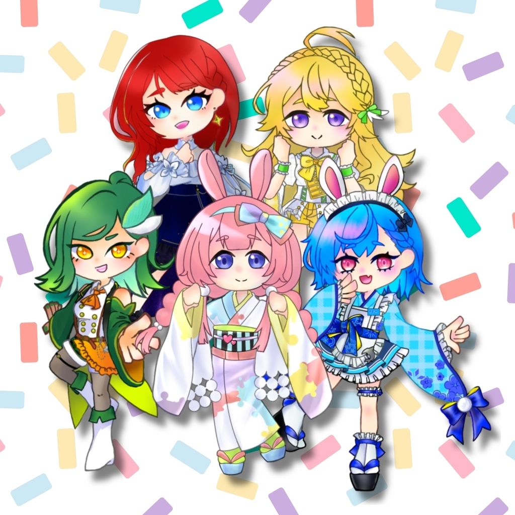 セレじょステッカー5枚セット