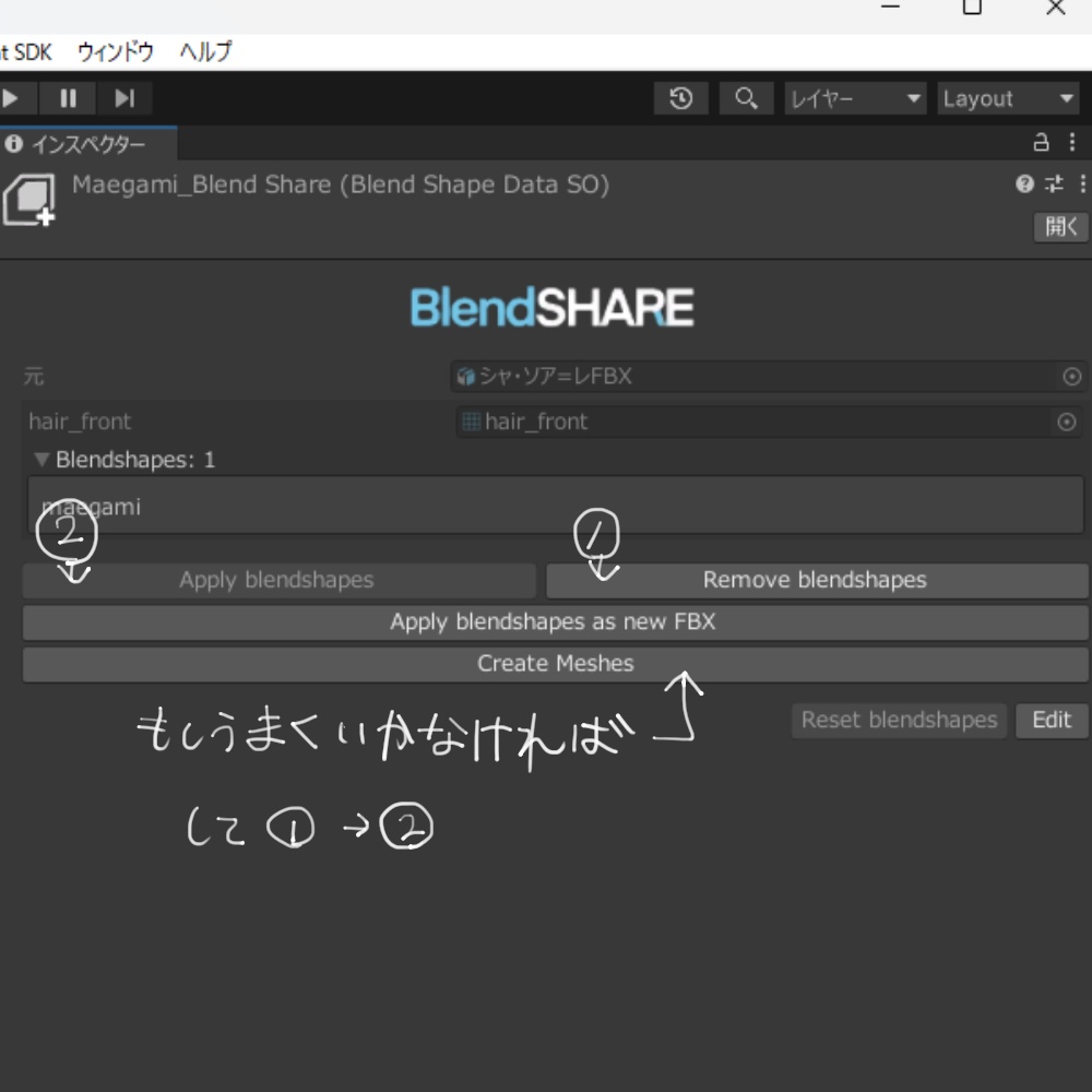 【シャ・ソア=レ専用】前髪シェイプキー(ヘアピン付)