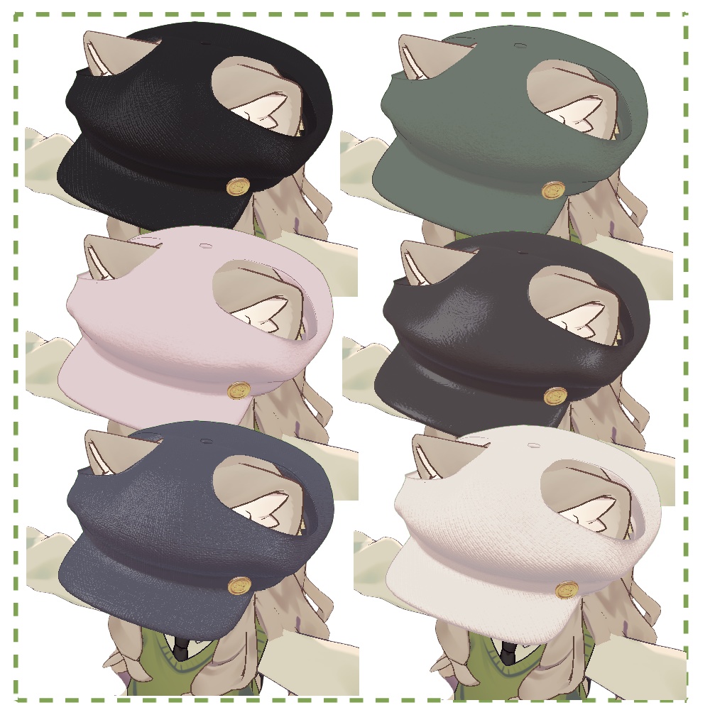 【キプフェル対応】耳出しキャスケット