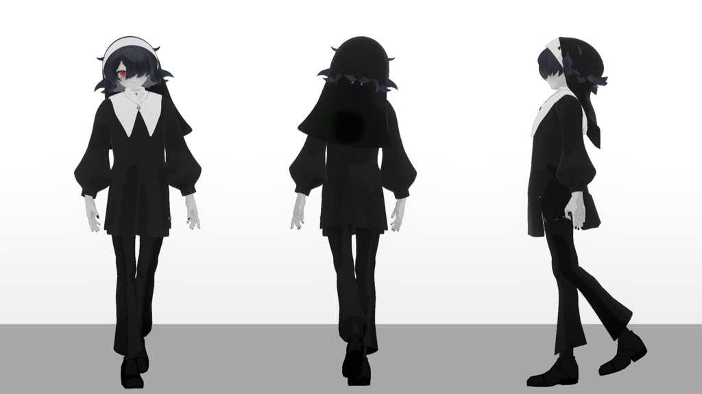 【MOCBody_M対応】人外お兄さん用シスター服