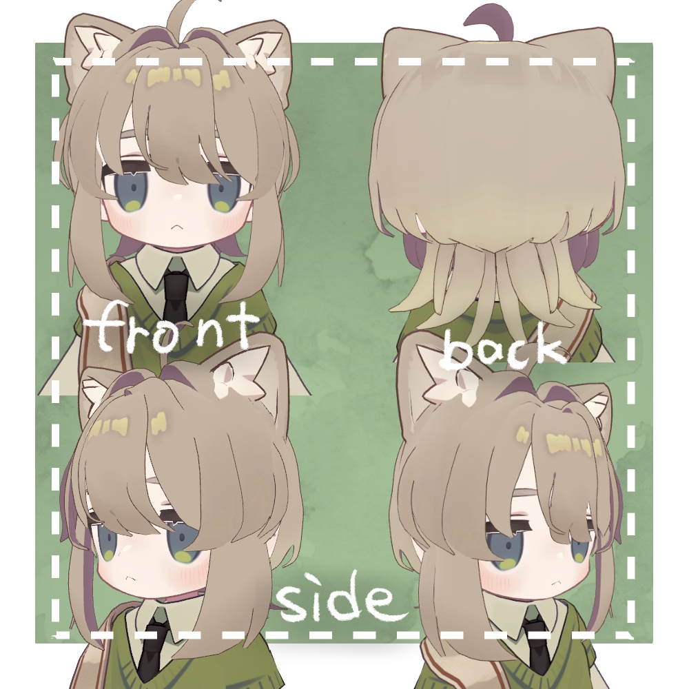 【キプフェル対応】もみあげうるふ【PB設定済】