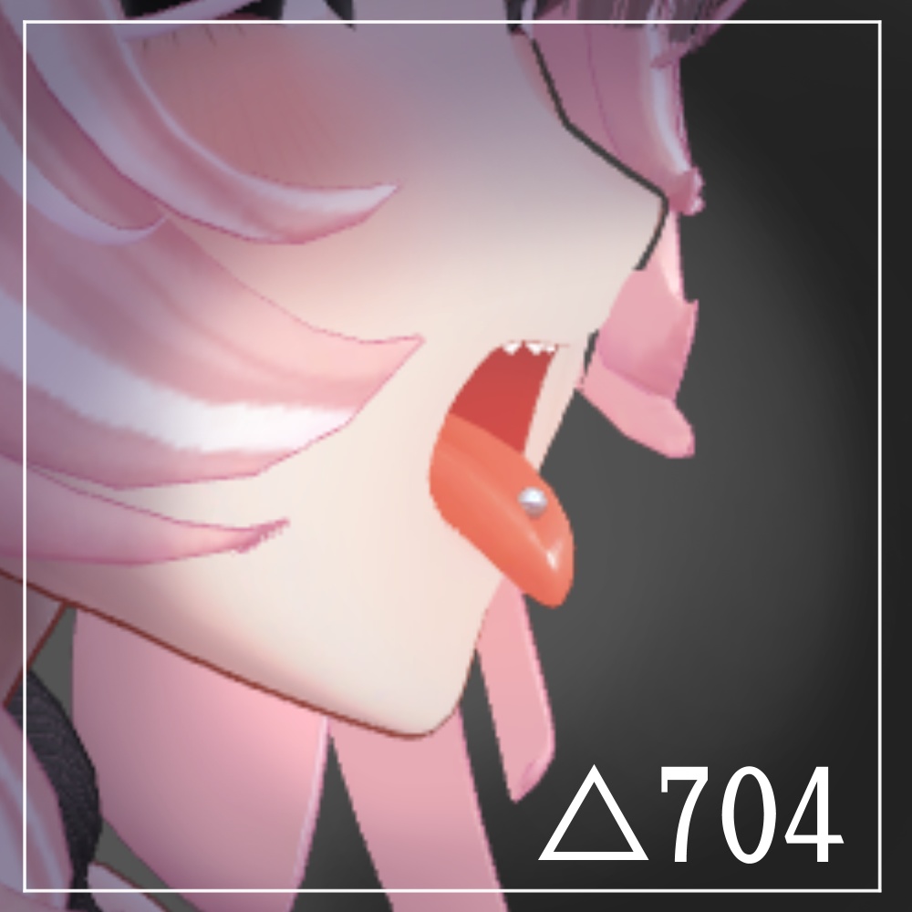 【ミルティナ対応】Simple Tongue Pierce【MA対応】