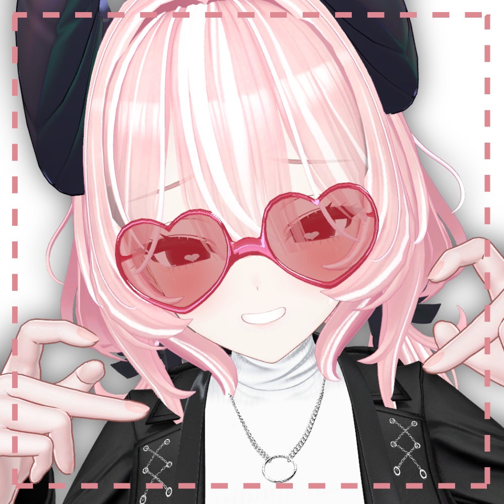 【無料・Free】シンプルハートサングラス【ミルティナ対応】