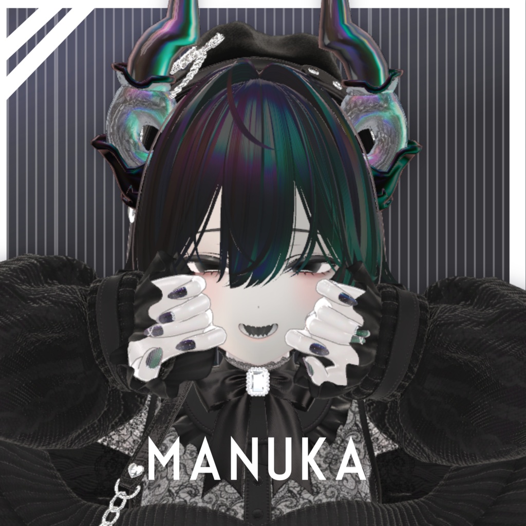 【しらつめ・マヌカ対応】キルティングネイル【ネイルチップセット】