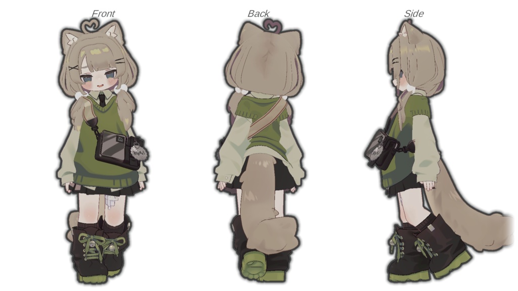 【3アバター対応】ふわもこローツイン【PB設定済】