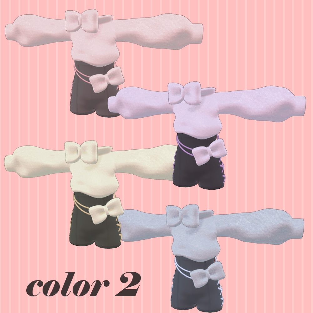 【3アバター対応】Big Ribbon Knit【まめふれんず】