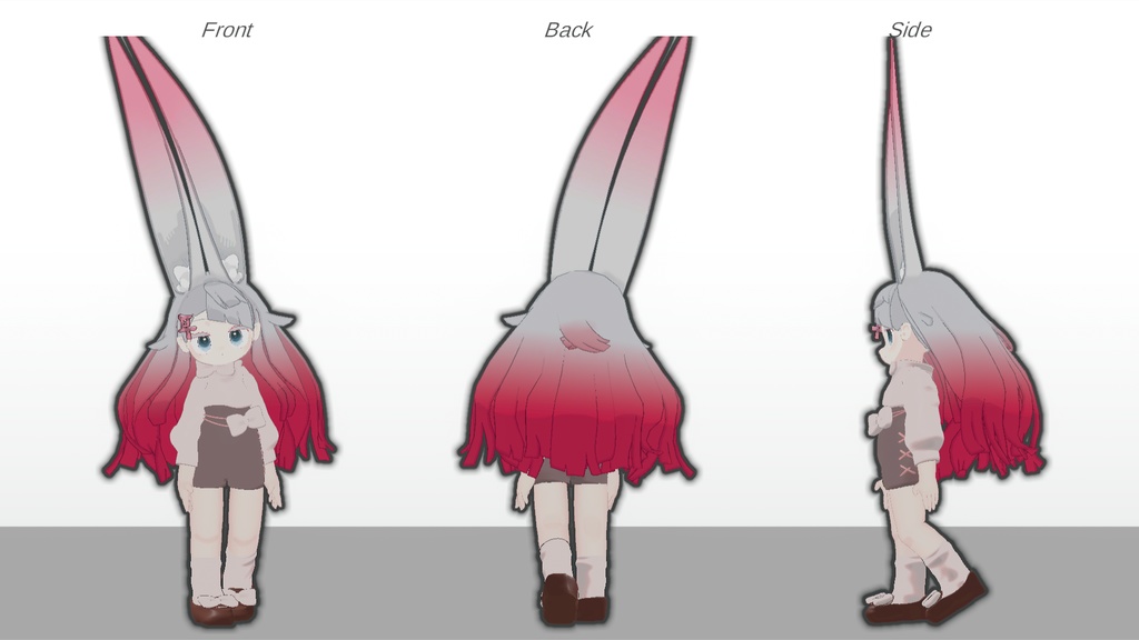 【3アバター対応】Big Ribbon Knit【まめふれんず】