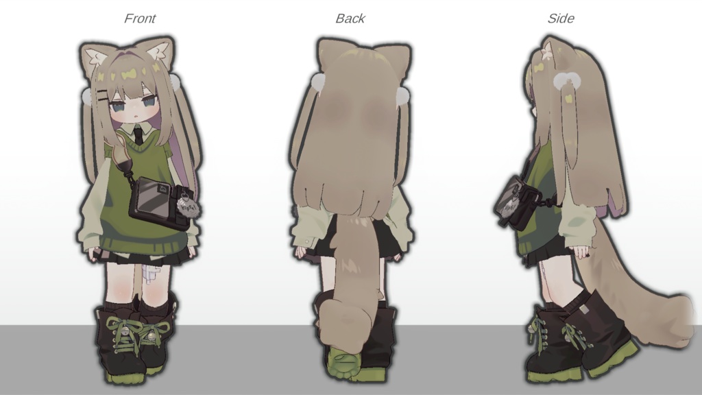 【キプフェル・みみのこ対応】さらさらサイドアップ【PB設定済】