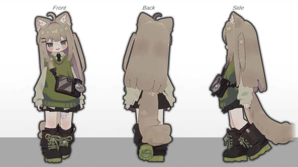 【キプフェル・みみのこ対応】さらさらサイドアップ【PB設定済】