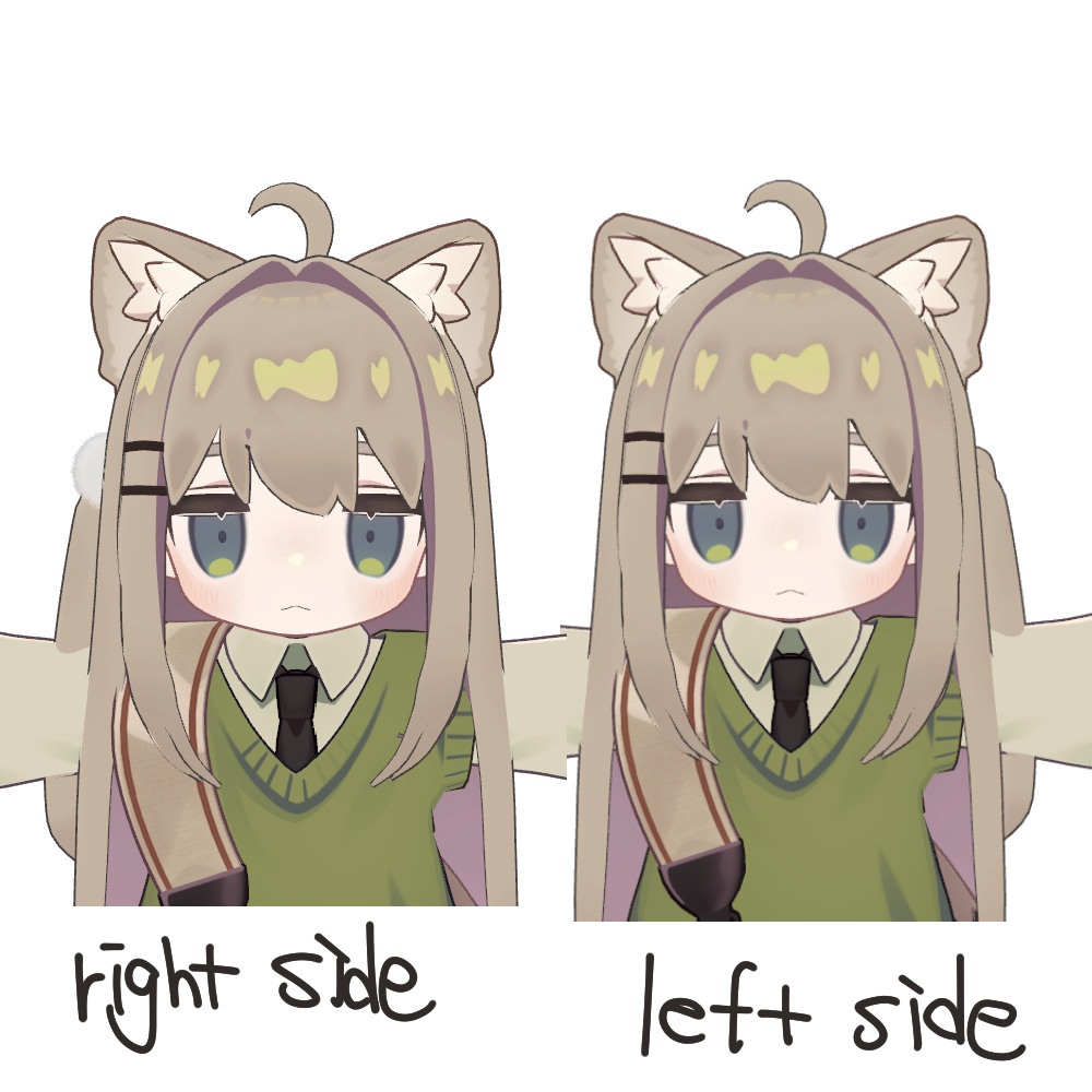 【キプフェル・みみのこ対応】さらさらサイドアップ【PB設定済】