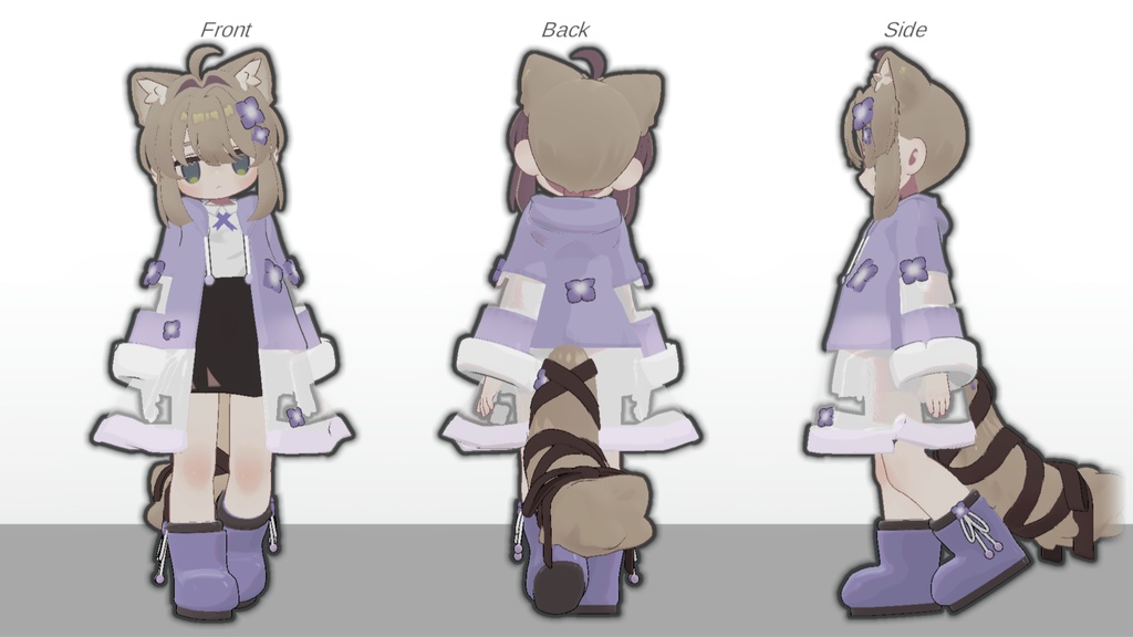 【キプフェル・みみのこ対応】あじさいレインコート【まめふれんず】