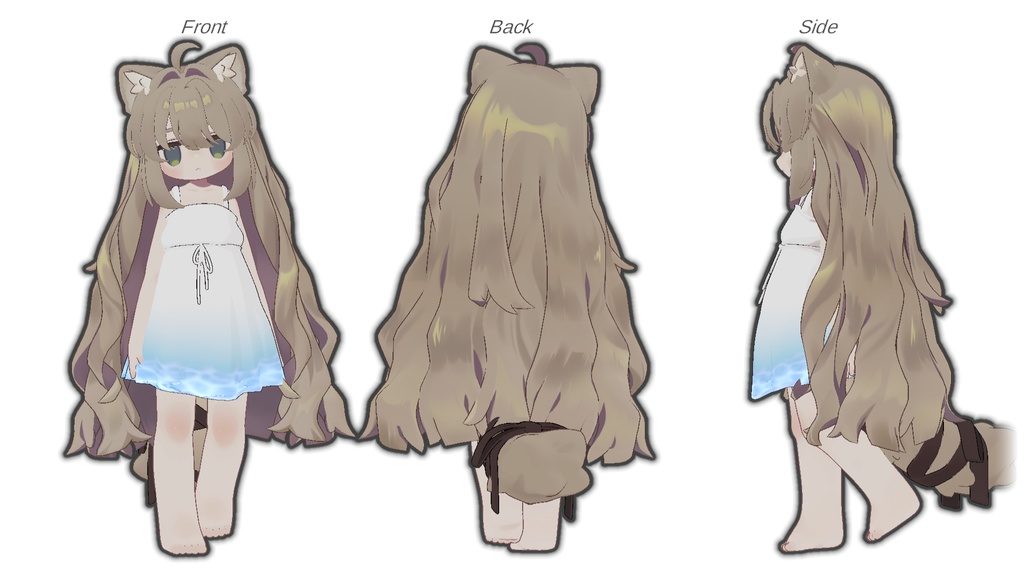 【キプフェル・みみのこ対応】Simple Summer Onepiece【まめふれんず】