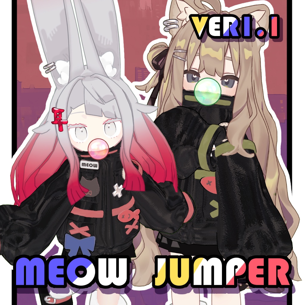 Ver1.1 SALE!【5アバター対応】Meow Jumper【まめふれんず】