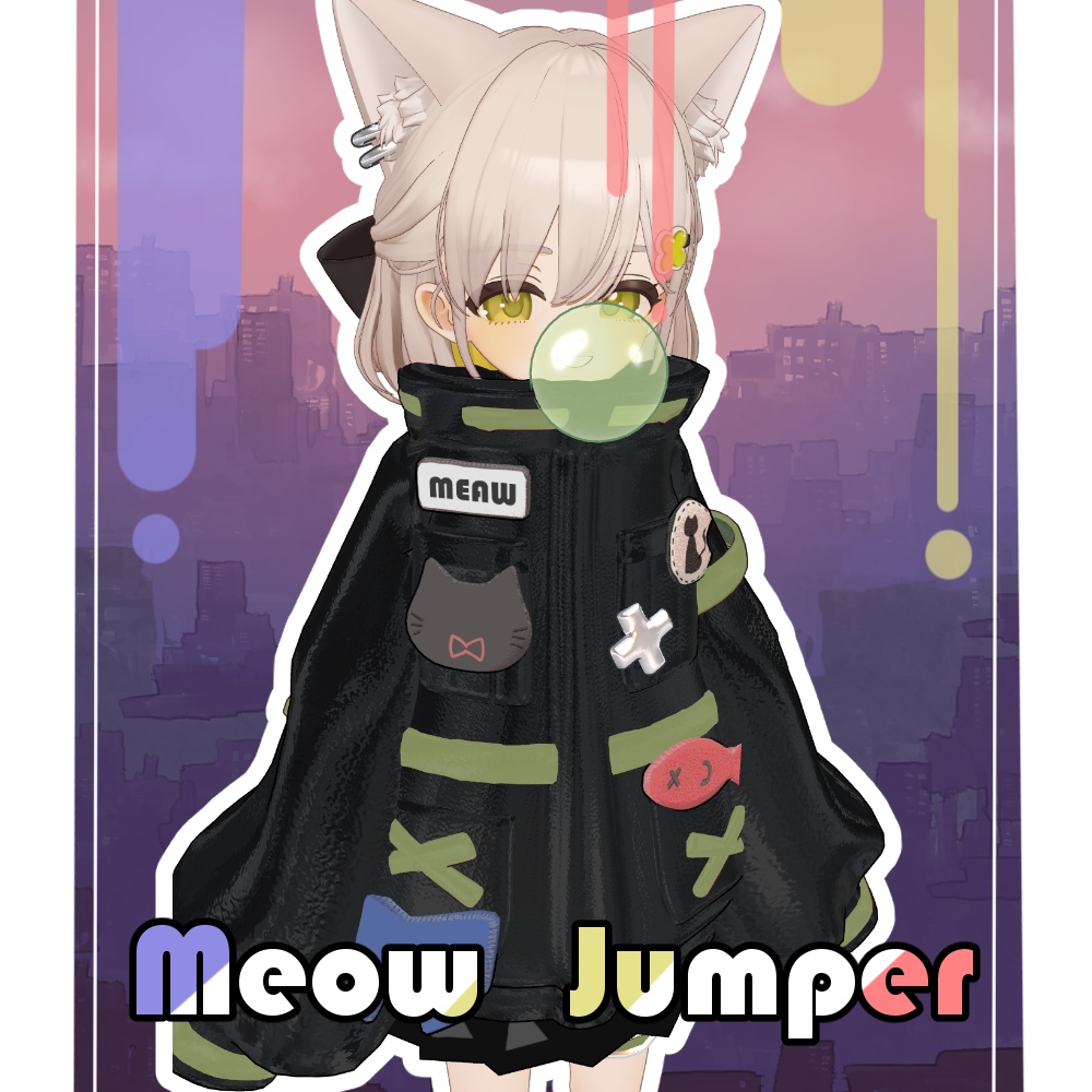 【5アバター対応】Meow Jumper【まめふれんず】