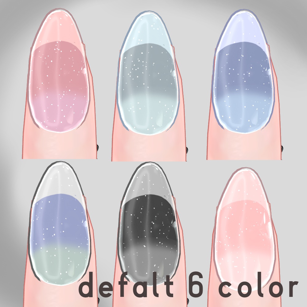 【斑霞対応】Simple Nail Tip【MA対応】