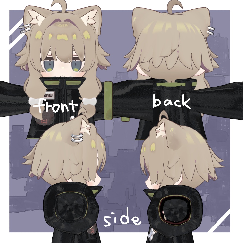 【キプフェル・みみのこ対応】もみあげショート【PB設定済】