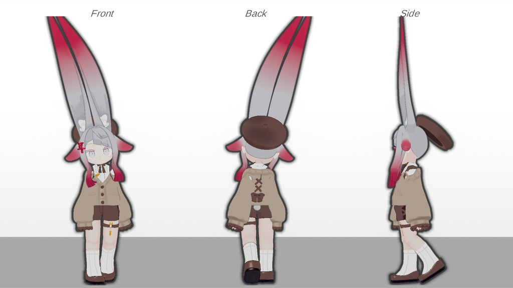 【キプフェル・みみのこ・がぶ対応】Love it ×2 Knit【まめふれんず】