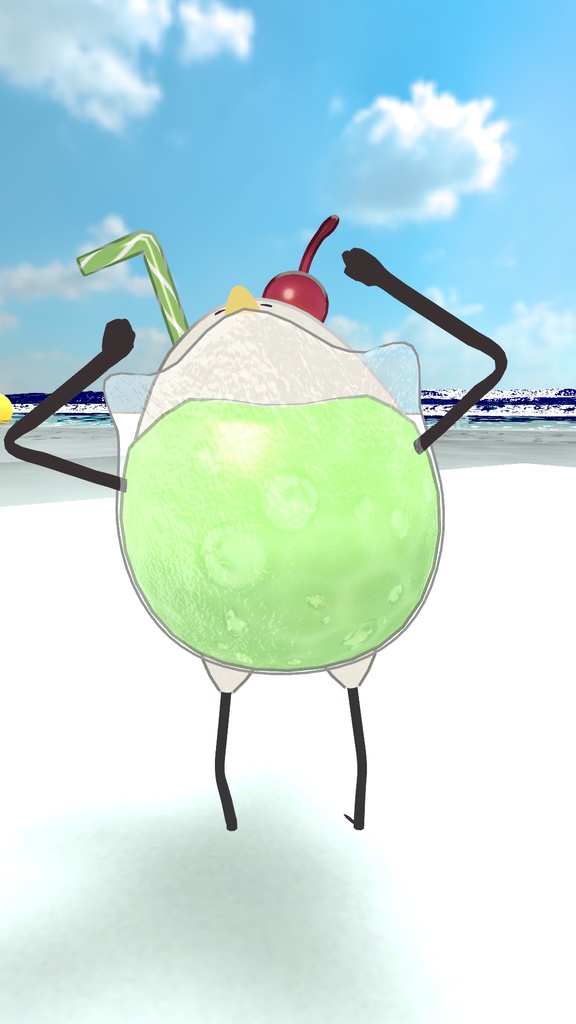 【Bird/鳥 対応】とりフロート【3Dモデル・テクスチャ】