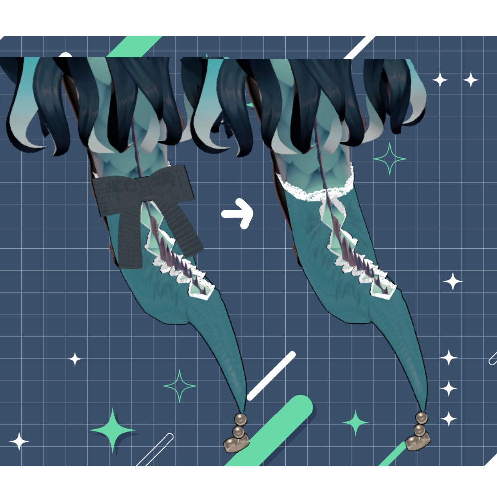 【バジリスク対応】Horn & Tail アクセサリー【PB設定済】