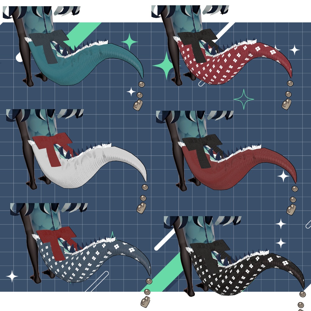 【バジリスク対応】Horn & Tail アクセサリー【PB設定済】