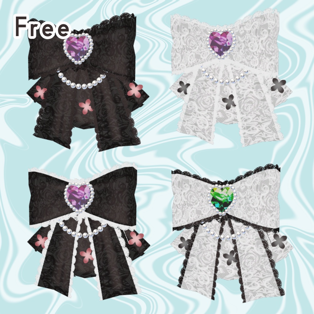 【Free・無料】ふわふわリボン【PB設定済み】