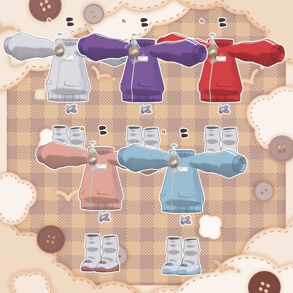 【キプフェル・みみのこ・コロネ対応】わんぱく!いもジャージ【まめふれんず・えも研】