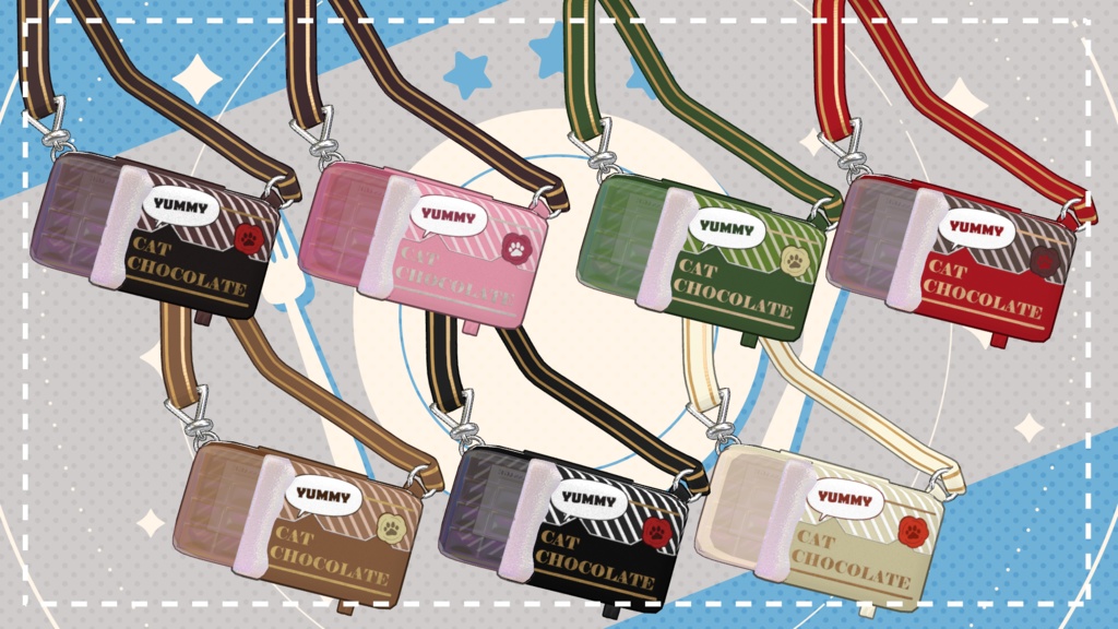 【15アバター対応】CAT CHOCOLATE POUCH【PB設定済み】