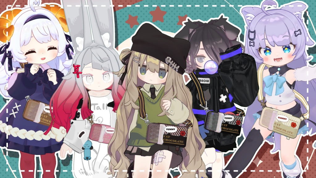 【15アバター対応】CAT CHOCOLATE POUCH【PB設定済み】